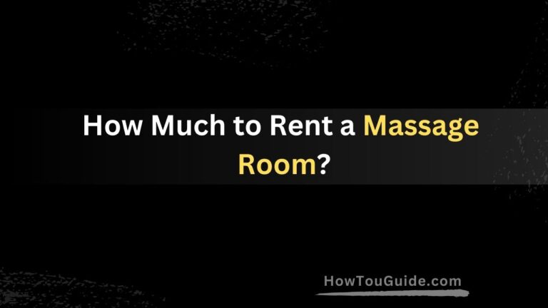 How Much to Rent a Massage Room?